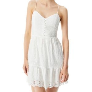 NWT Alice and Olivia Fae Eyelet Spaghetti Strap Dress